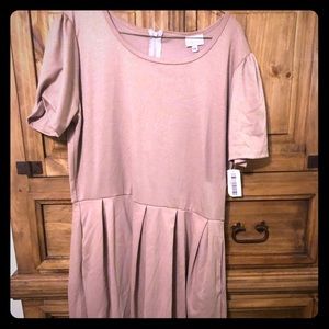 Tan colored Amelia dress by lularoe